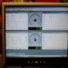 In-house measurement of engine mount vibration performance on a car.