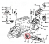 Engine Rear Torque bush (65mm) TU engine